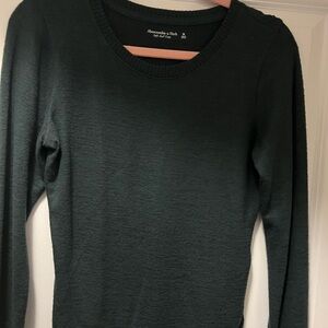 Abercrombie & Fitch Dark Green Soft AF Bodysuit Top